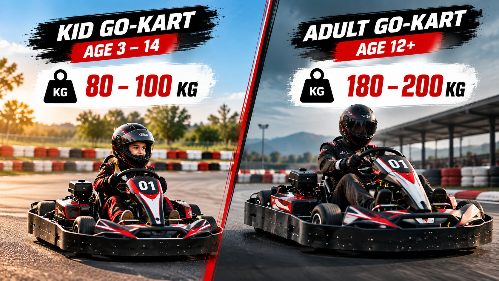 How Much Weight Can a Go-Kart Carry? Kids vs Adult Karts